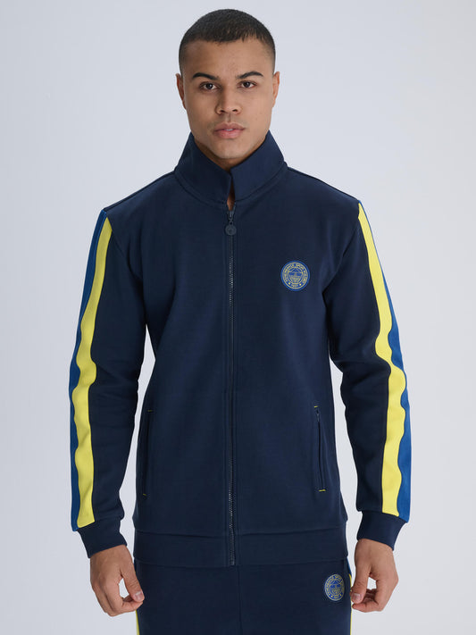 Fenerbahçe Lacivert Tribün Tek Renk Logolu Erkek Sweatshirt