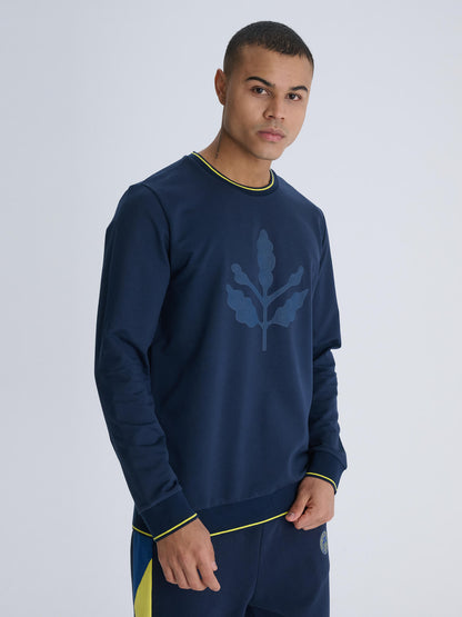 Fenerbahçe Lacivert Tribün Palamut Logolu Erkek Sweatshirt