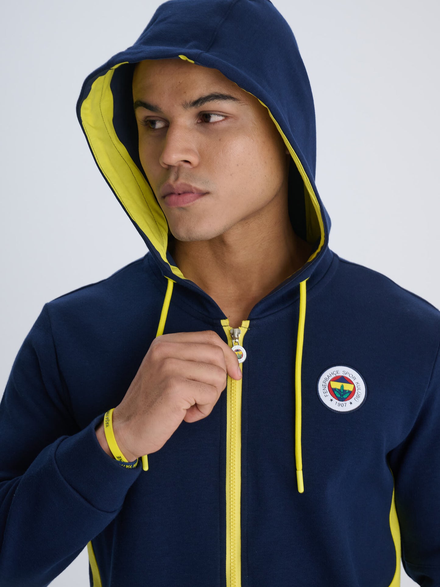 Fenerbahçe Lacivert Tribün Parça Detaylı Erkek Sweatshirt