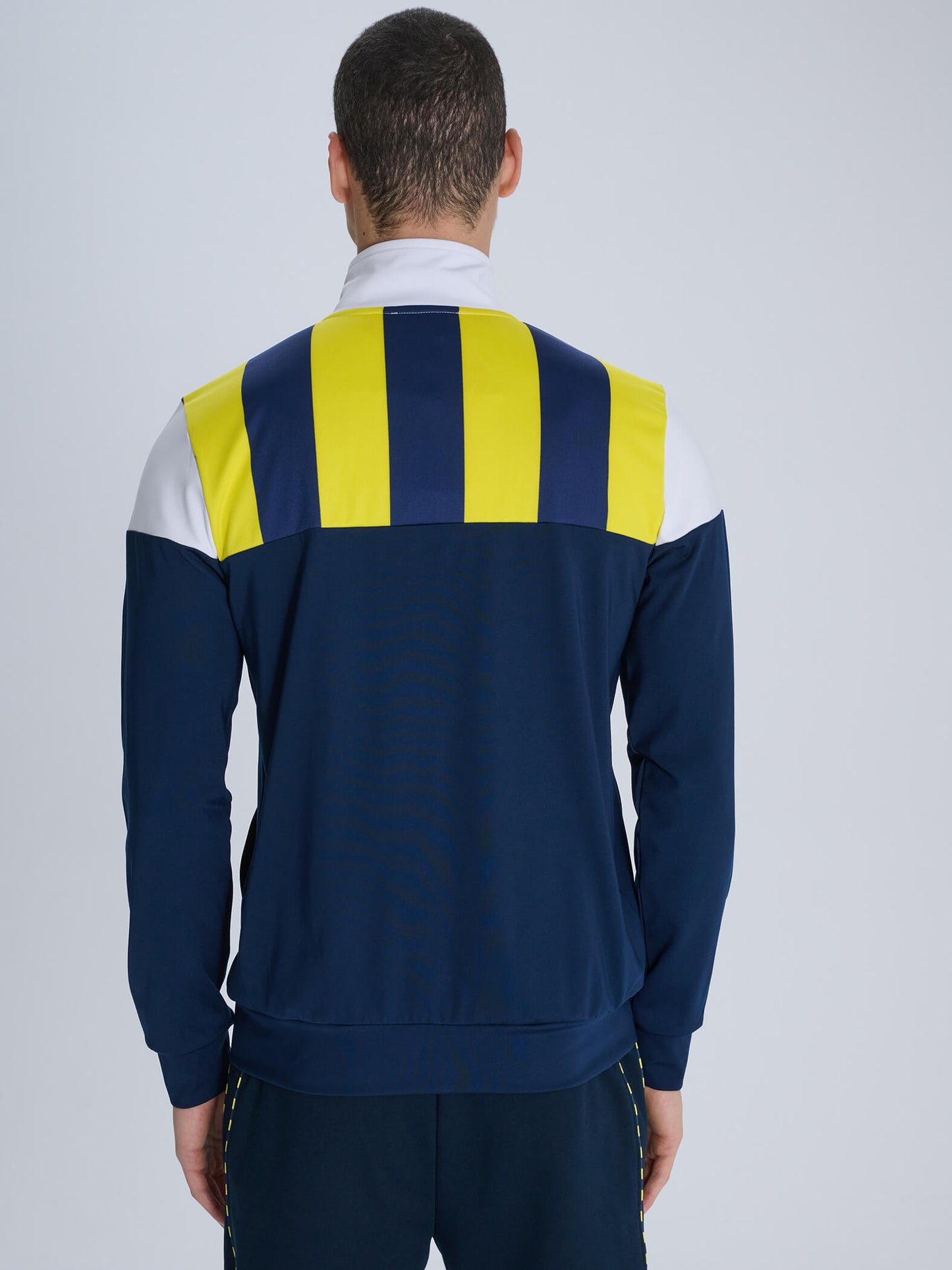 Fenerbahçe 3 Renkli Tribün Çubuklu Erkek Sweatshirt