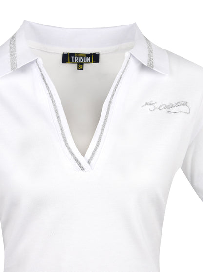 Fenerbahçe Beyaz Atatürk Kadın Polo Tshirt