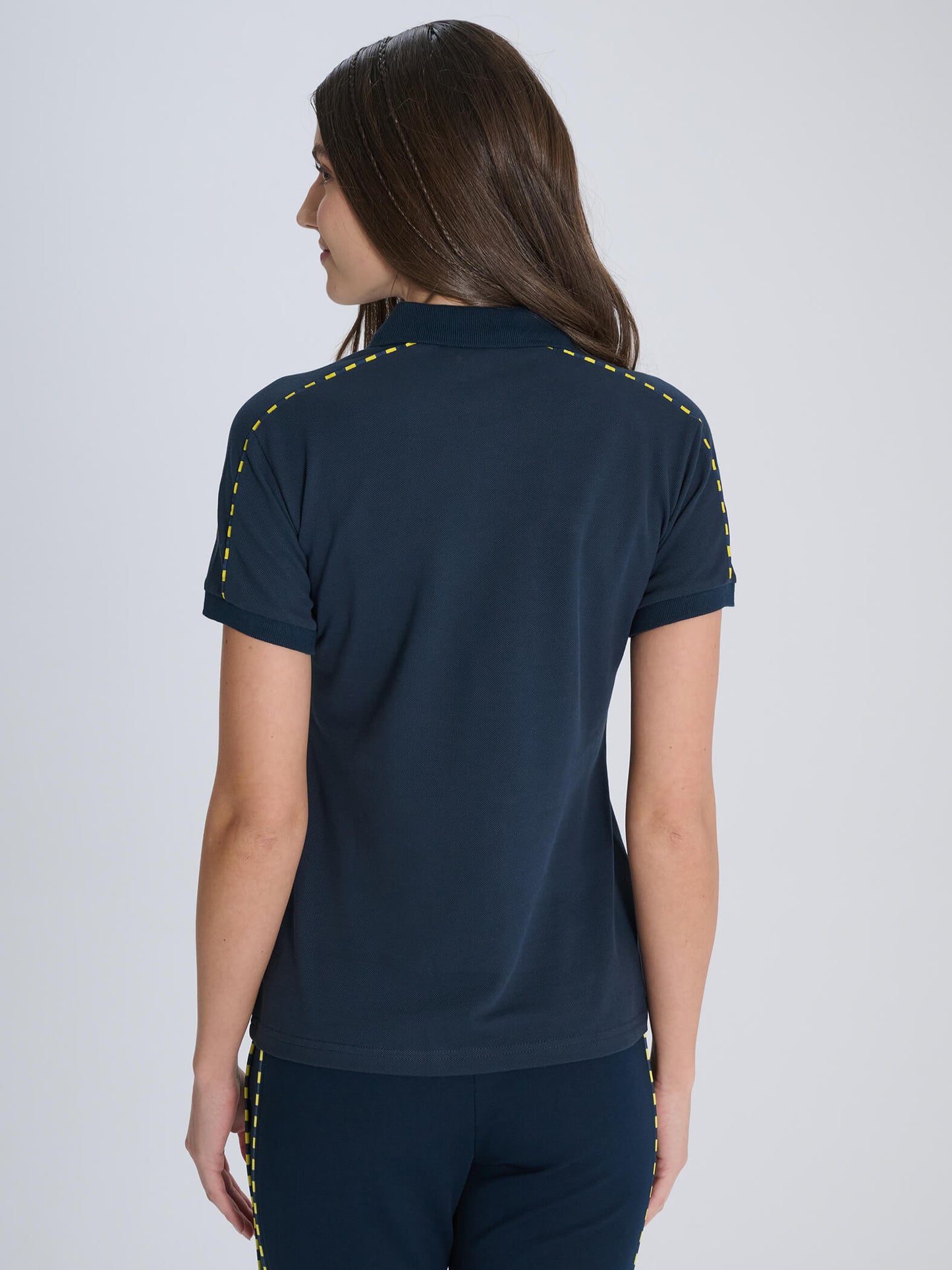 Fenerbahçe Lacivert Tribün Kadın Basic Polo Tshirt
