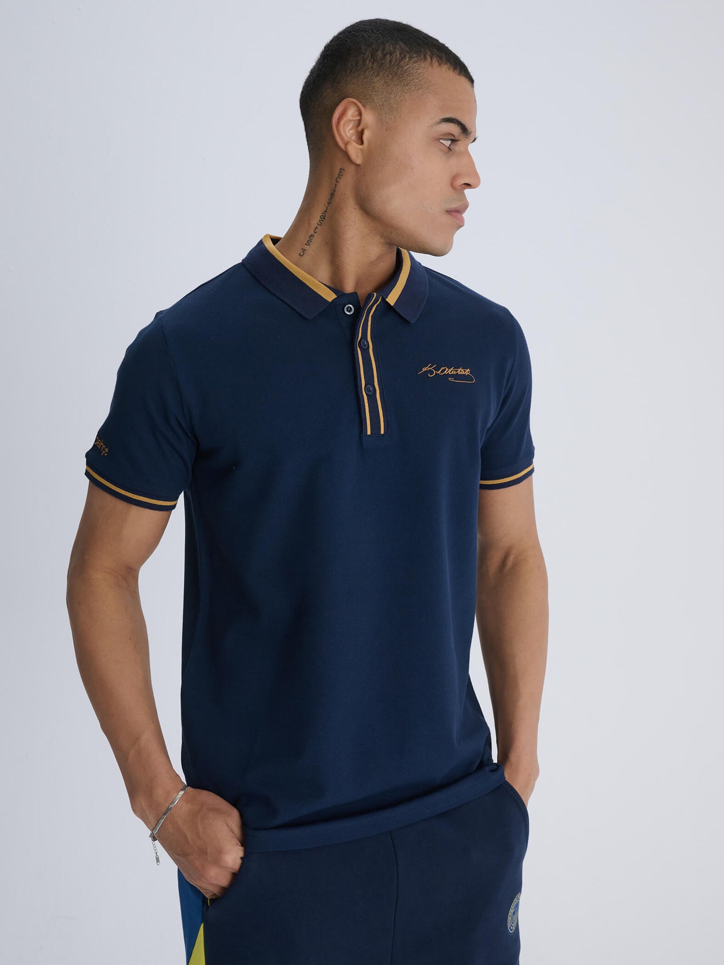 Fenerbahçe Lacivert Atatürk Erkek Polo Tshirt