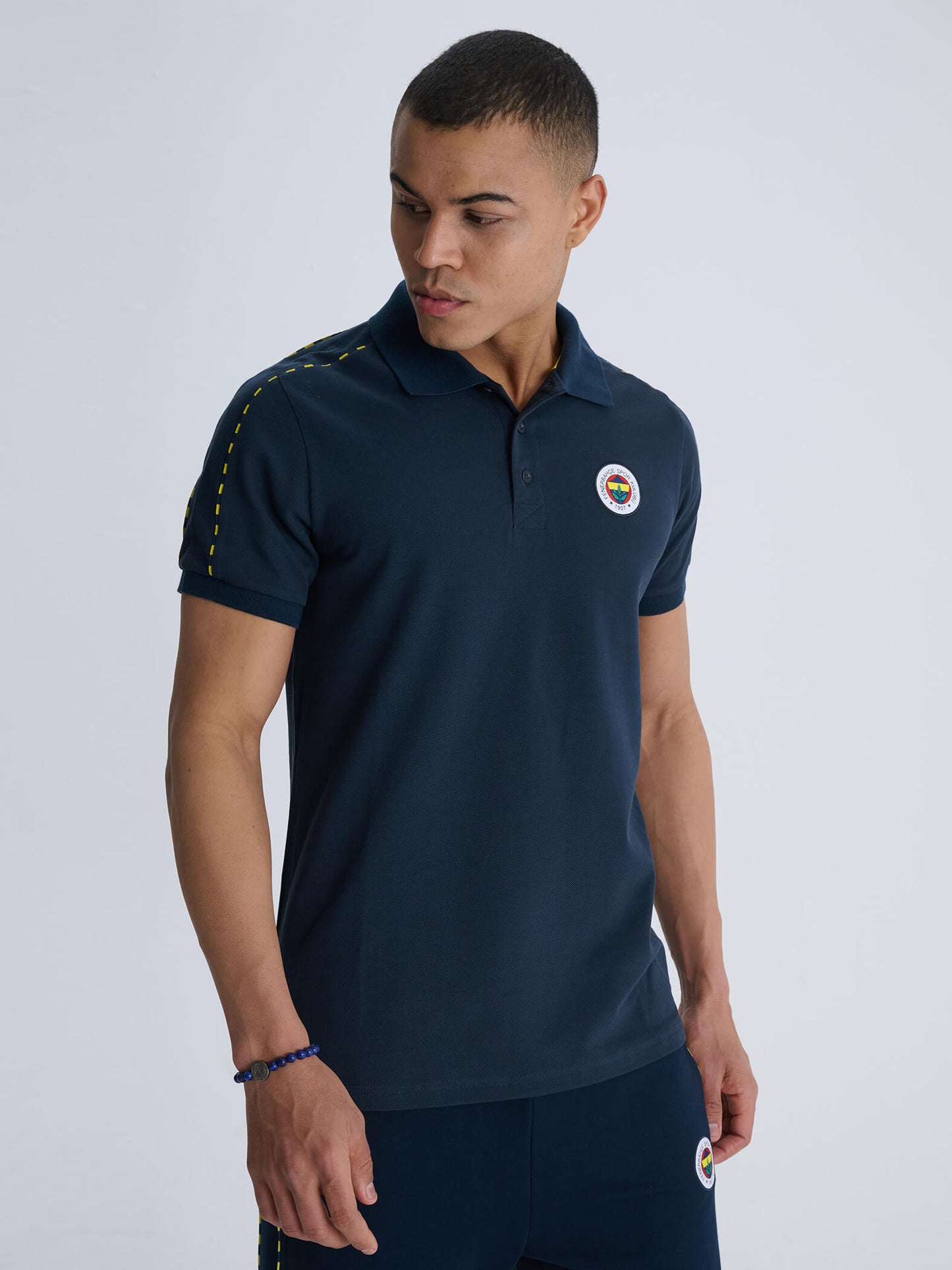Fenerbahçe Lacivert Tribün Erkek Basic Polo Tshirt