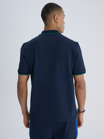 Fenerbahçe Lacivert Club Yeşil Palamut Logolu Erkek Polo Tshirt