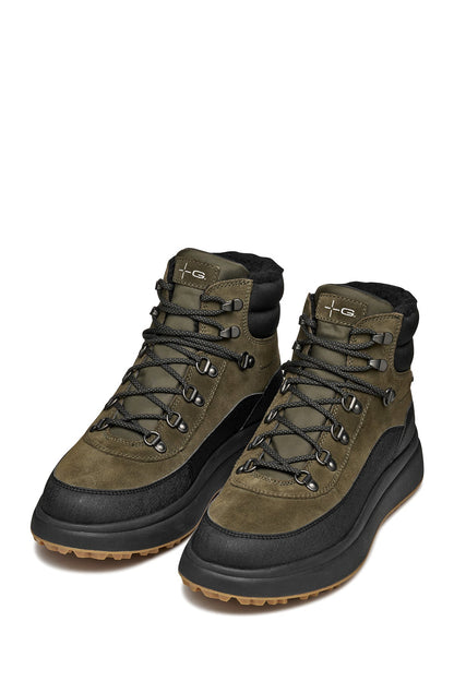 Geox Erkek Haki A Granıto + Grıp B Abx D - Sue Bağcıklı Deri Outdoor Bot