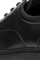 Geox Erkek Siyah U Spherıca Ec1 B Abx B - Sm.le Bağcıklı Deri Casual Ayakkabı