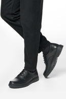 Geox Erkek Siyah U Spherıca Ec1 B Abx B - Sm.le Bağcıklı Deri Casual Ayakkabı