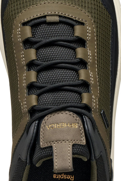 Geox Erkek Haki U Spherıca 4x4 B Abx A - Text+ Bağcıklı Kalın Tabanlı Kumaş Sneaker