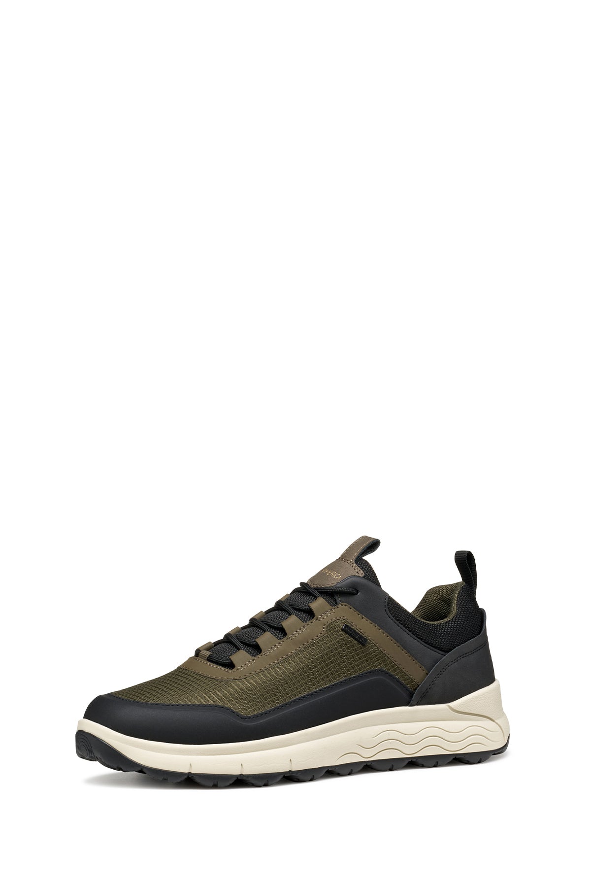 Geox Erkek Haki U Spherıca 4x4 B Abx A - Text+ Bağcıklı Kalın Tabanlı Kumaş Sneaker