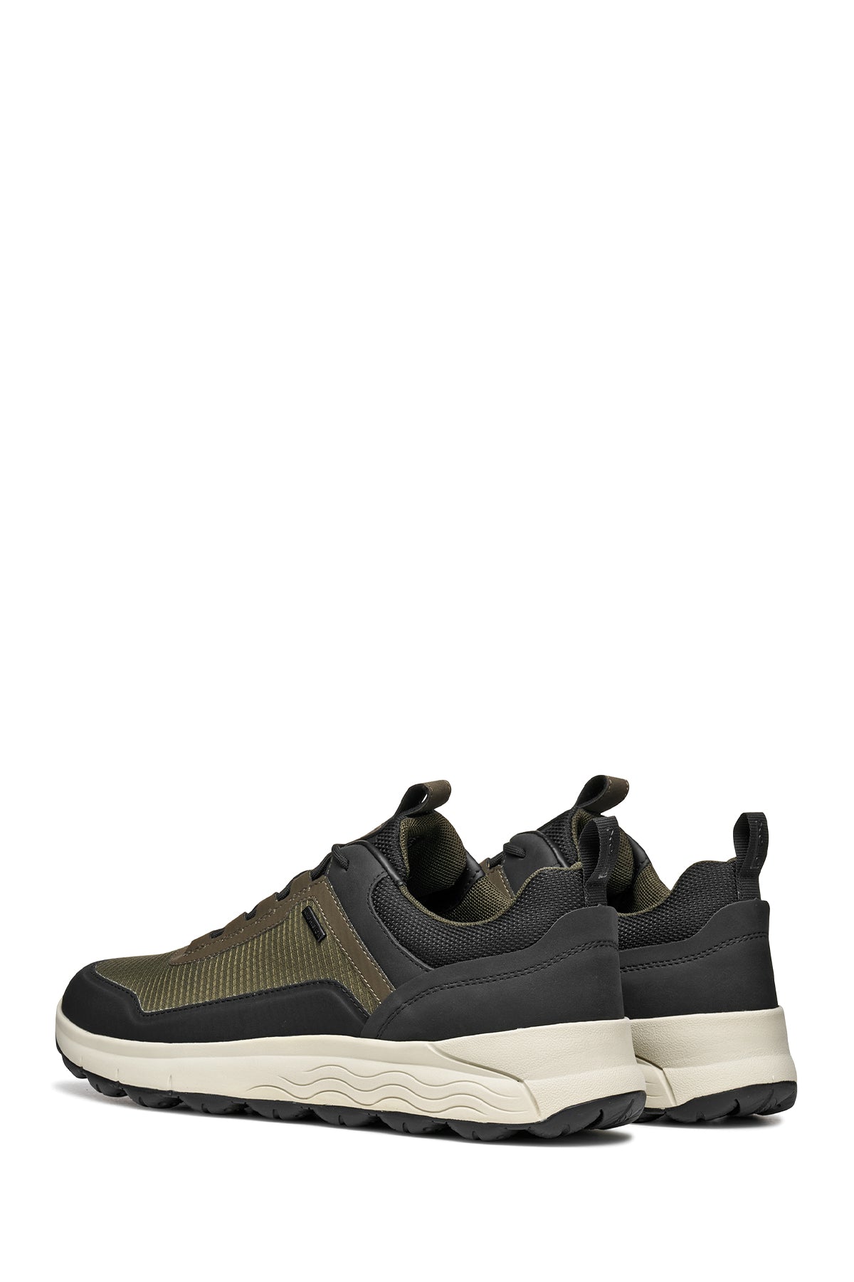 Geox Erkek Haki U Spherıca 4x4 B Abx A - Text+ Bağcıklı Kalın Tabanlı Kumaş Sneaker