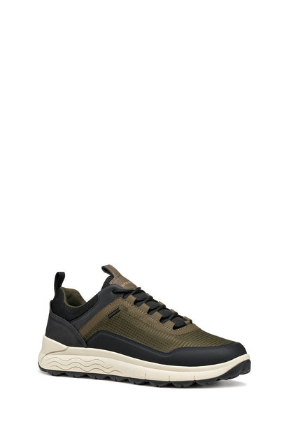 Geox Erkek Haki U Spherıca 4x4 B Abx A - Text+ Bağcıklı Kalın Tabanlı Kumaş Sneaker