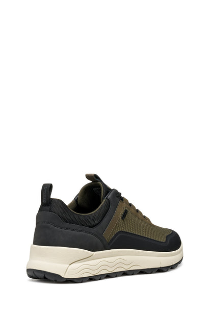 Geox Erkek Haki U Spherıca 4x4 B Abx A - Text+ Bağcıklı Kalın Tabanlı Kumaş Sneaker