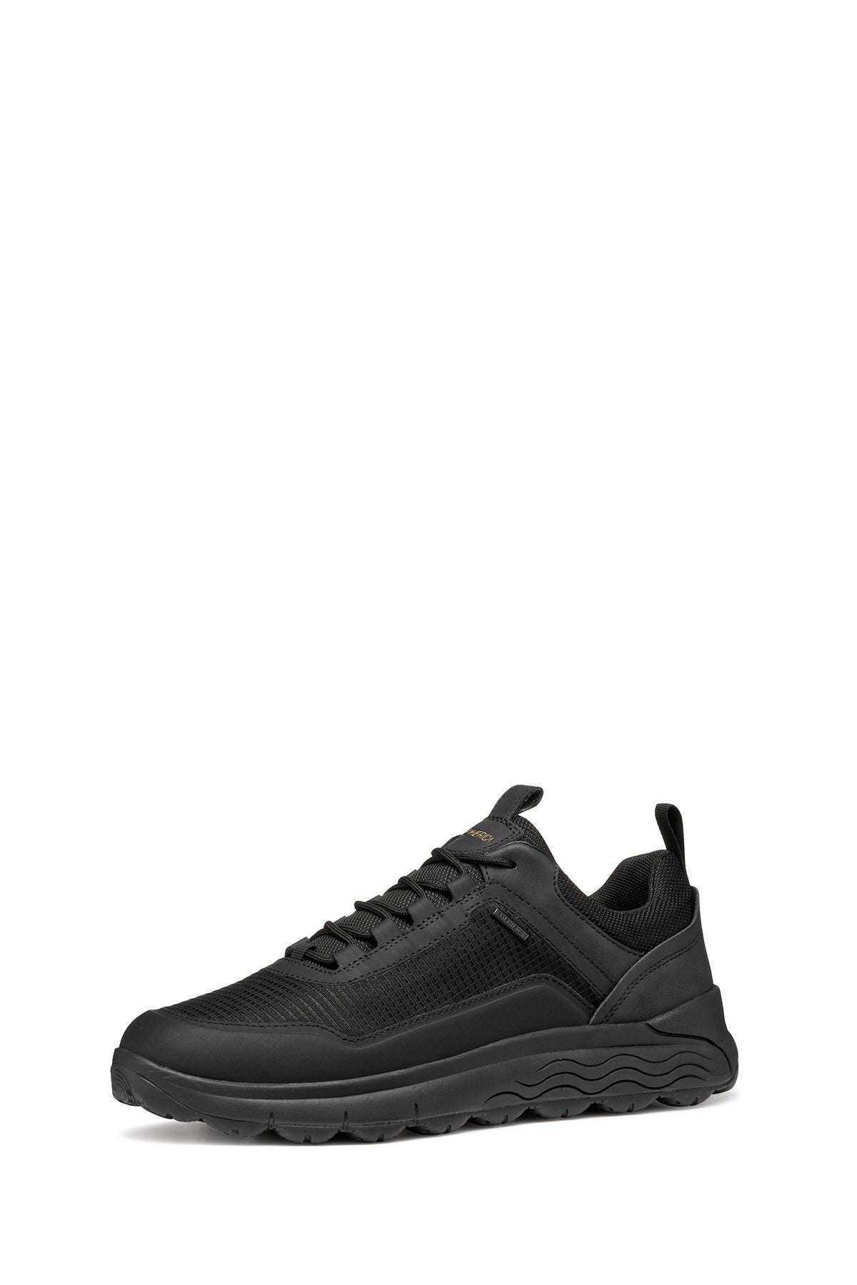 Geox Erkek Siyah U Spherıca 4x4 B Abx A - Text+ Bağcıklı Kalın Tabanlı Kumaş Sneaker