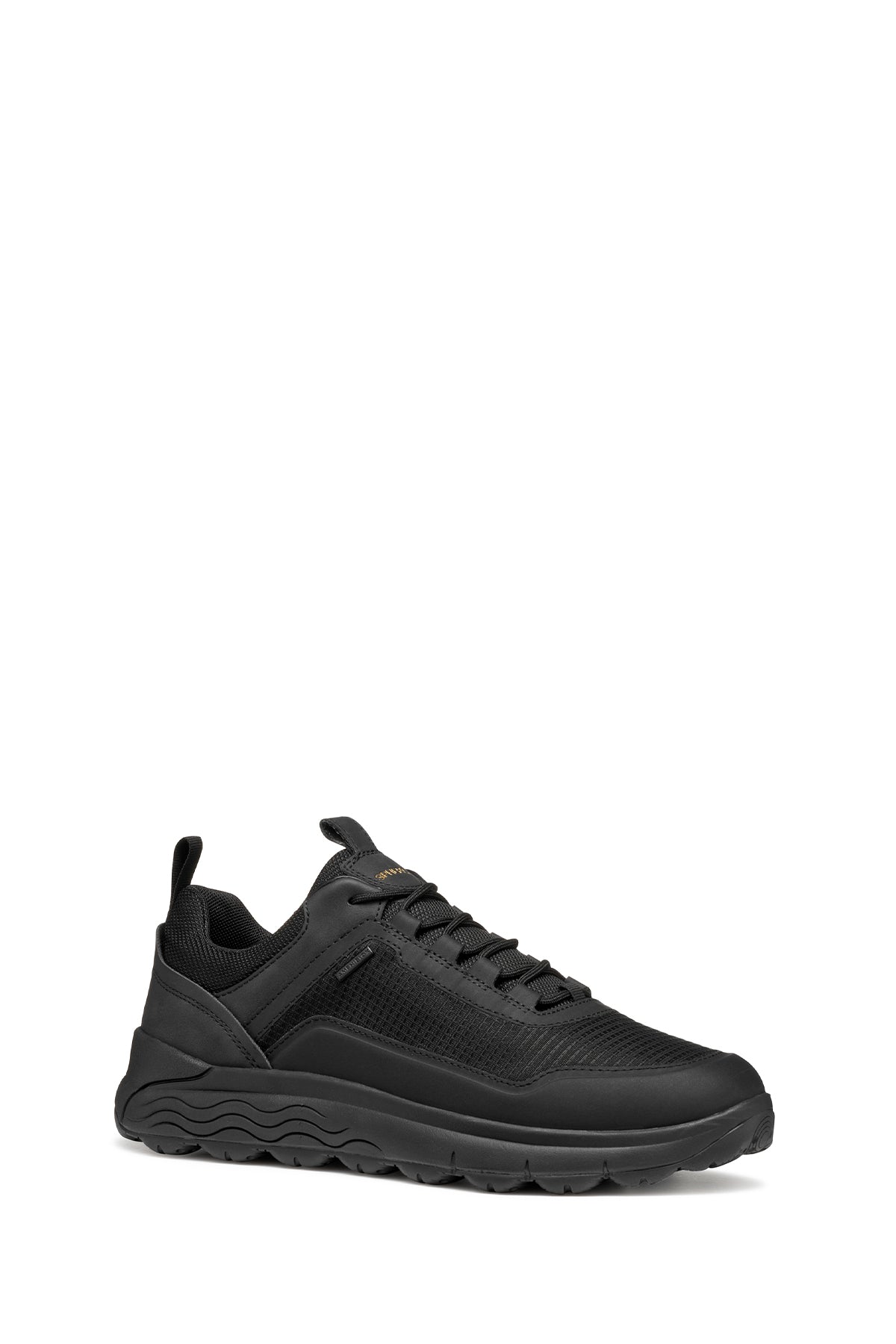 Geox Erkek Siyah U Spherıca 4x4 B Abx A - Text+ Bağcıklı Kalın Tabanlı Kumaş Sneaker