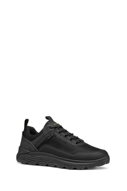 Geox Erkek Siyah U Spherıca 4x4 B Abx A - Text+ Bağcıklı Kalın Tabanlı Kumaş Sneaker
