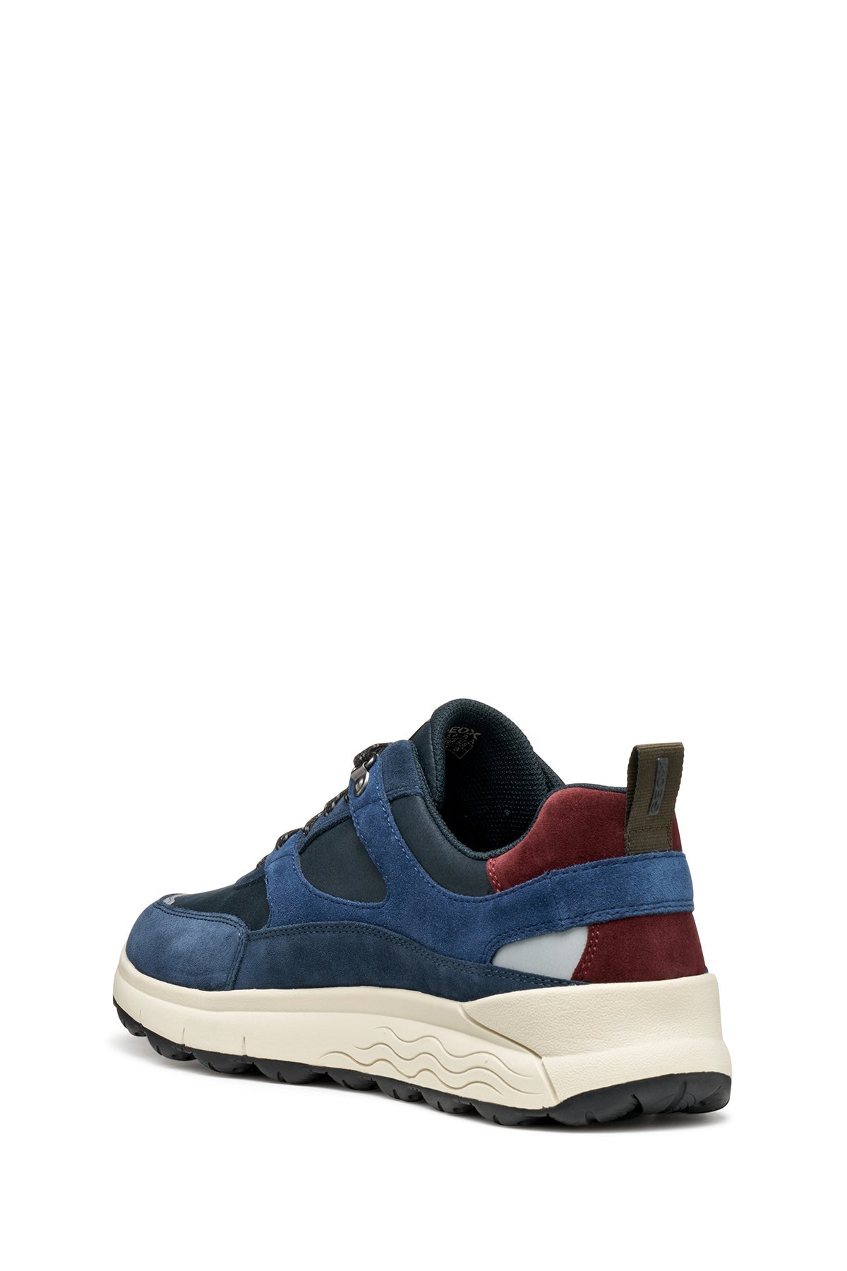 Geox Erkek Lacivert U Spherıca 4x4 B Abx C - Suede Bağcıklı Kalın Tabanlı Kumaş Sneaker