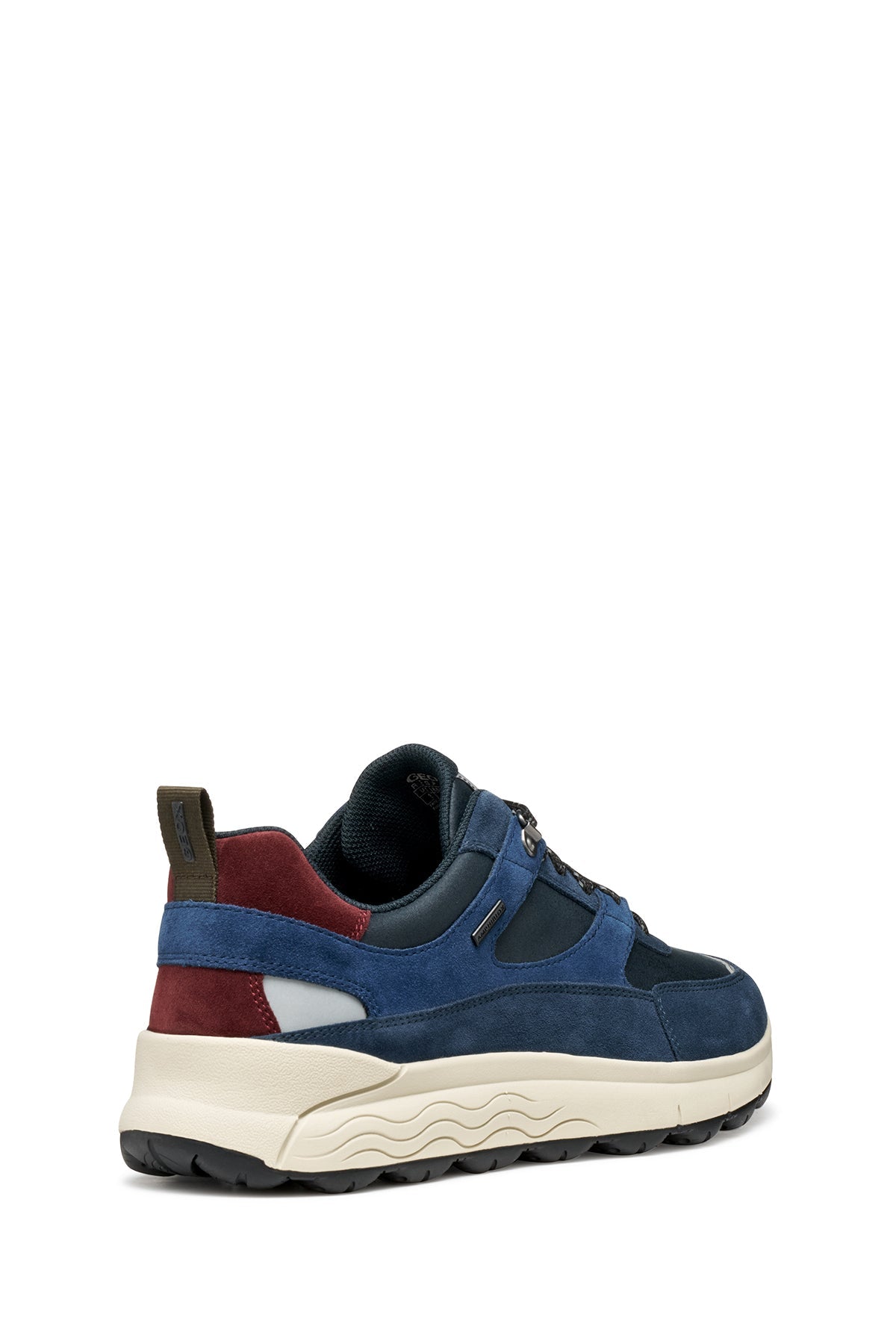 Geox Erkek Lacivert U Spherıca 4x4 B Abx C - Suede Bağcıklı Kalın Tabanlı Kumaş Sneaker
