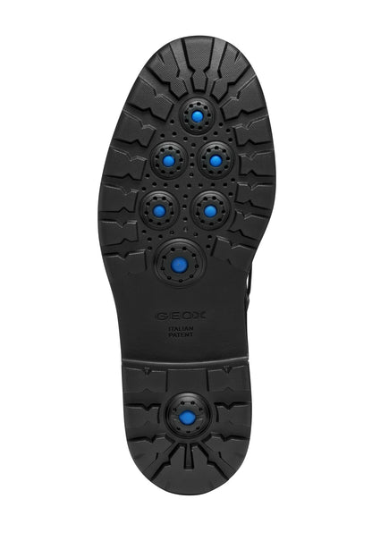 Geox Erkek Siyah U Spherıca Ec7 B - Pull Up Lea Bağcıklı Süet Deri Casual Ayakkabı