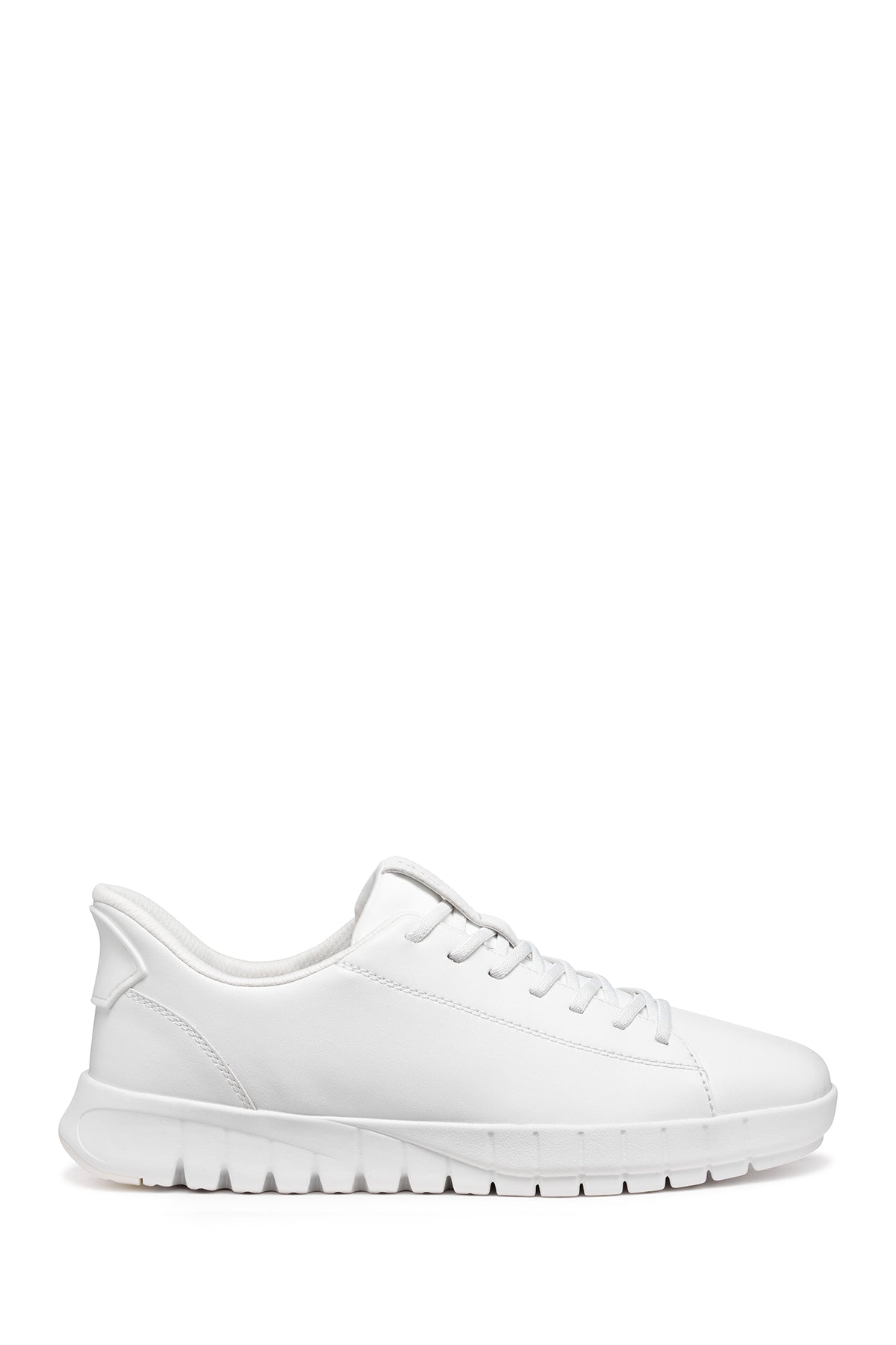 Geox Erkek Beyaz U Flextrıde Plus Bağcıklı Deri Sneaker