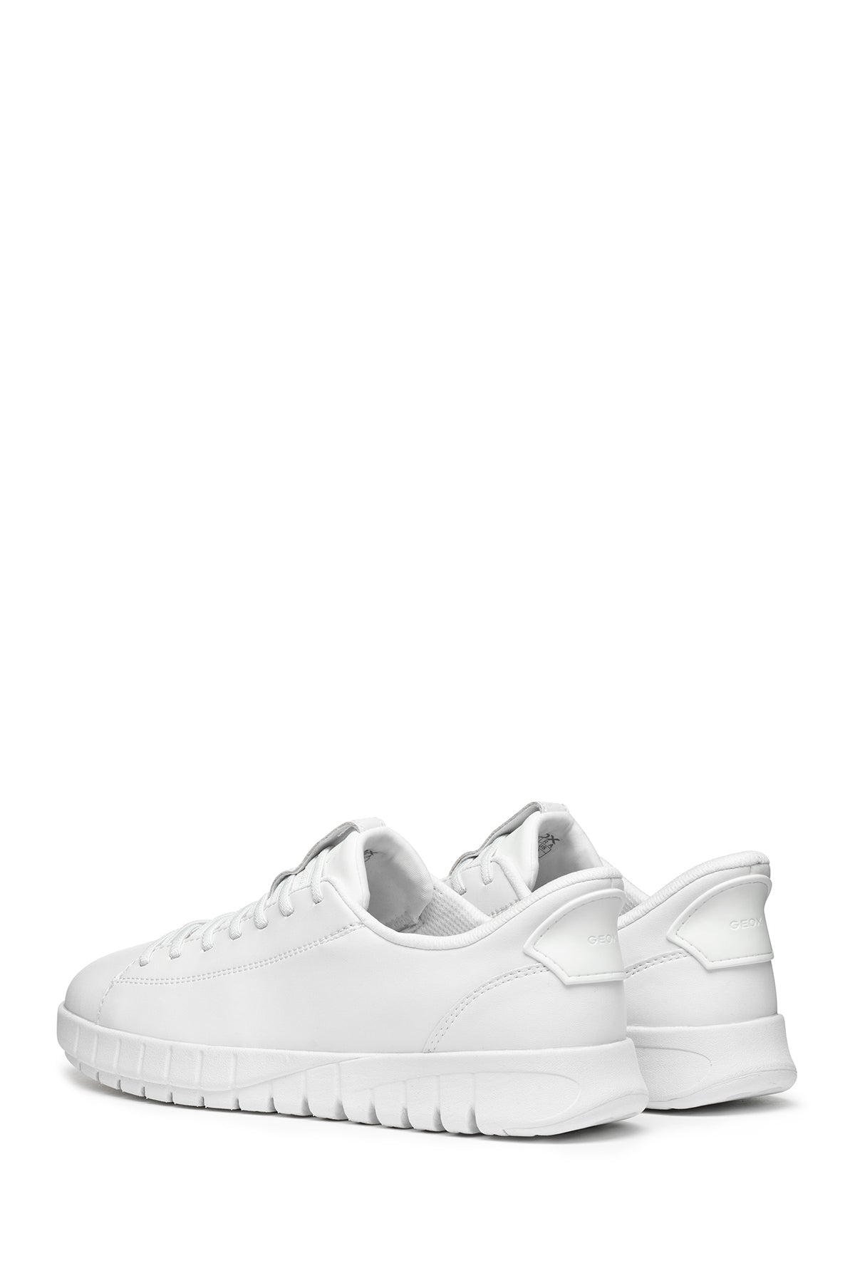 Geox Erkek Beyaz U Flextrıde Plus Bağcıklı Deri Sneaker