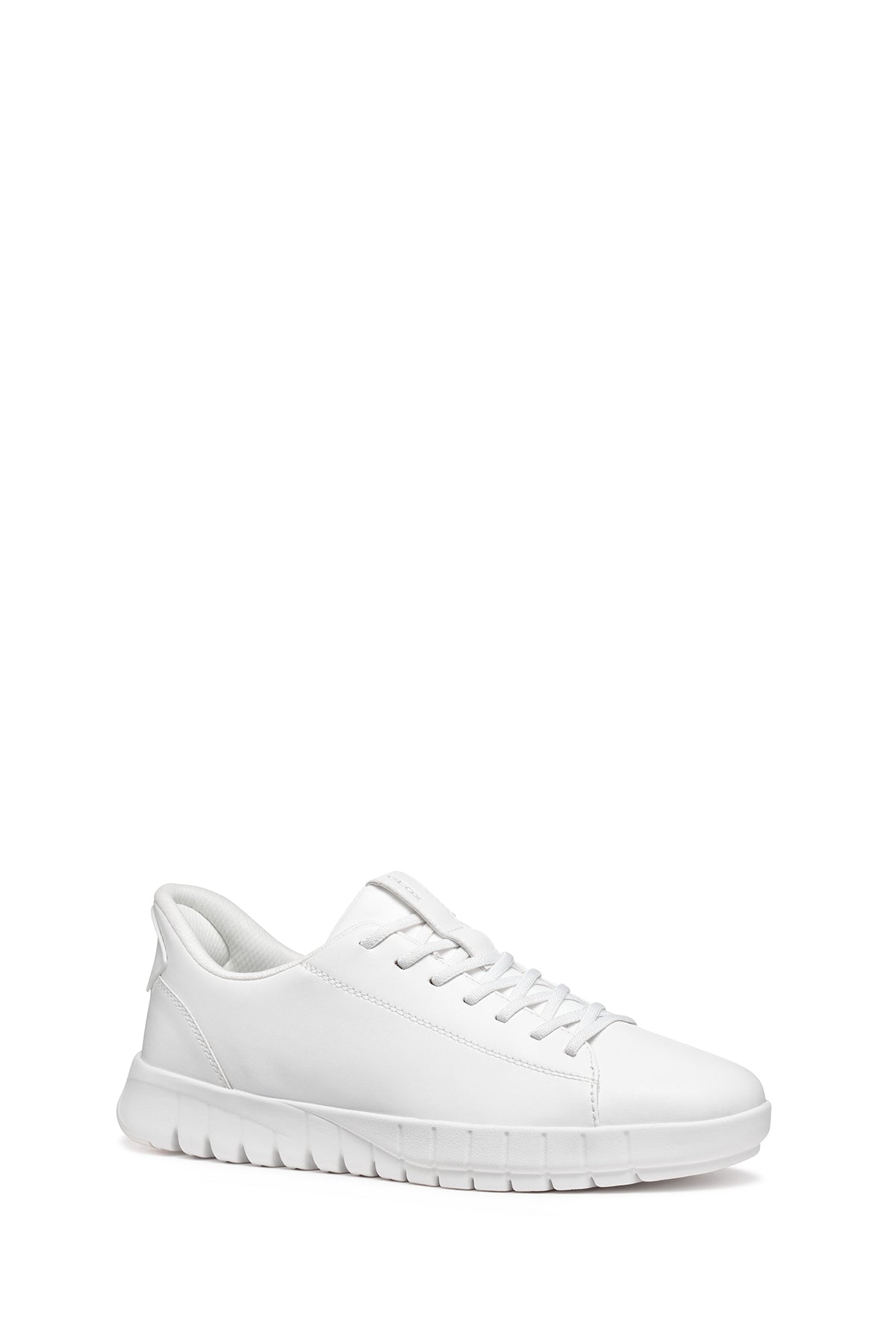Geox Erkek Beyaz U Flextrıde Plus Bağcıklı Deri Sneaker