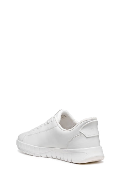 Geox Erkek Beyaz U Flextrıde Plus Bağcıklı Deri Sneaker