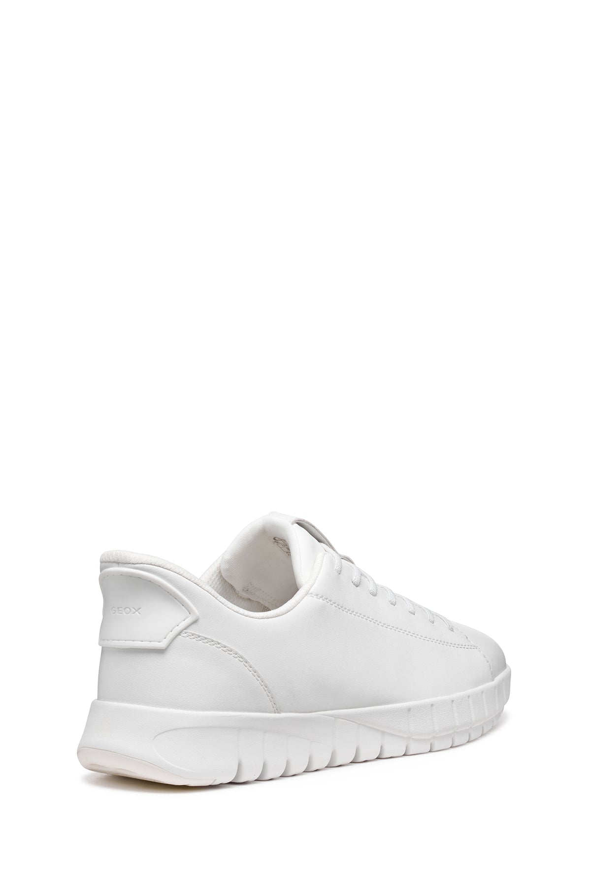 Geox Erkek Beyaz U Flextrıde Plus Bağcıklı Deri Sneaker