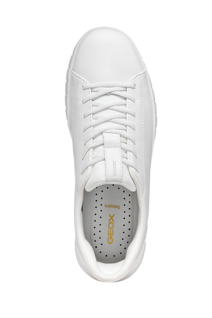 Geox Erkek Beyaz U Flextrıde Plus Bağcıklı Deri Sneaker