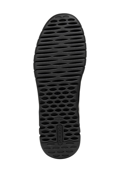 Geox Erkek Siyah U Flextrıde Plus Bağcıklı Deri Sneaker