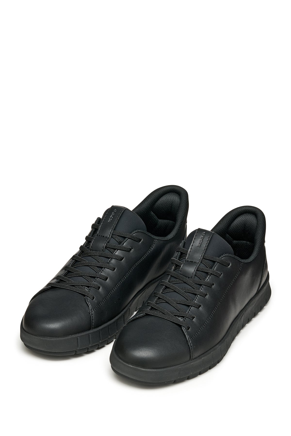 Geox Erkek Siyah U Flextrıde Plus Bağcıklı Deri Sneaker