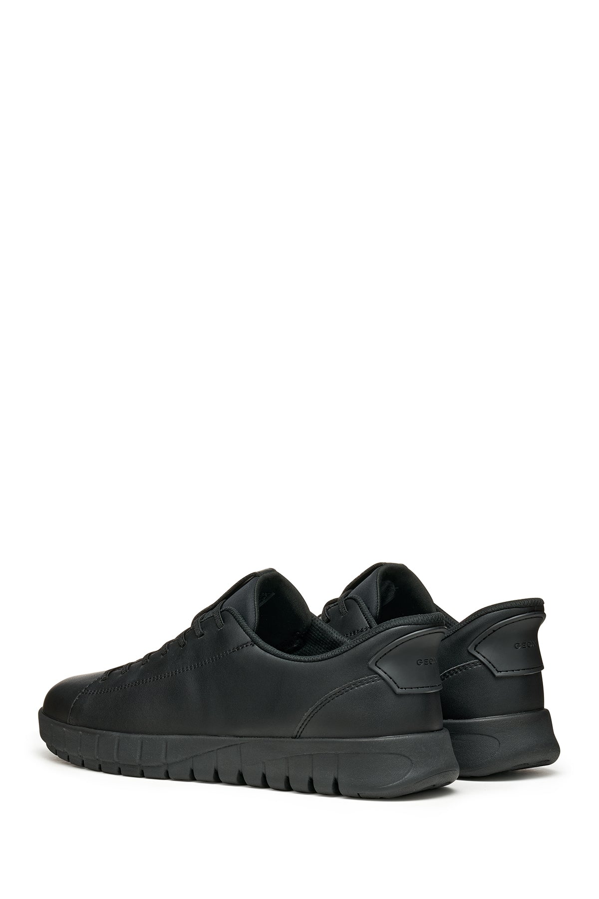 Geox Erkek Siyah U Flextrıde Plus Bağcıklı Deri Sneaker
