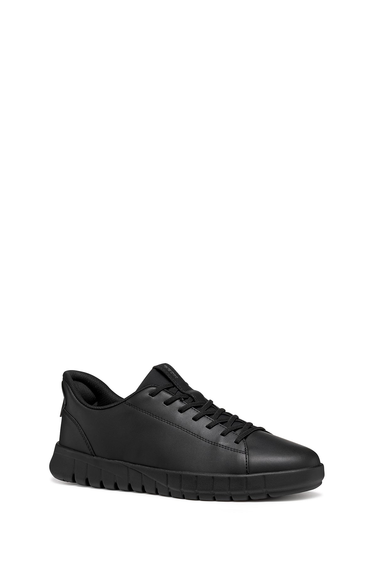 Geox Erkek Siyah U Flextrıde Plus Bağcıklı Deri Sneaker