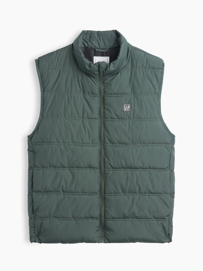 Koyu Yeşil Relaxed Puffer Şişme Yelek