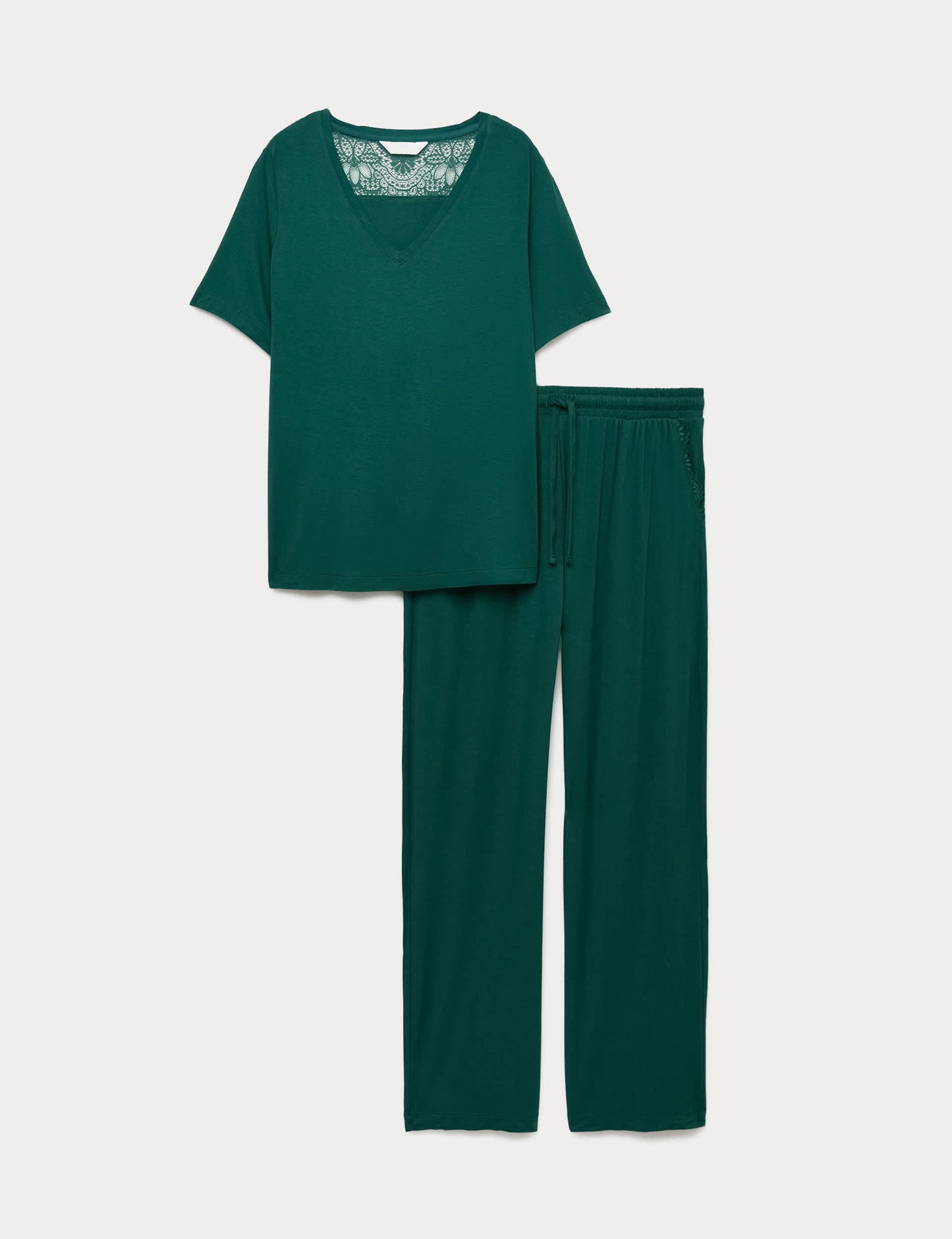 Dantel Detaylı Pijama Takımı