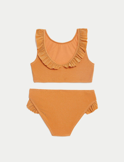 Fırfır Detaylı Bikini Takımı (6-16 Yaş)