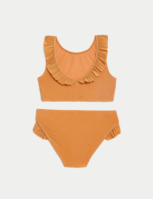 Fırfır Detaylı Bikini Takımı (6-16 Yaş)