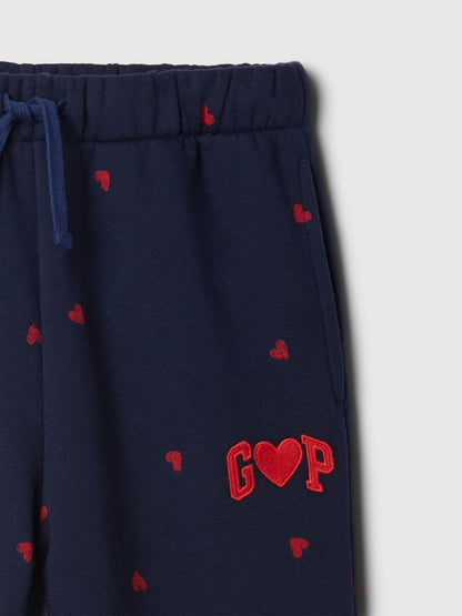 Lacivert Gap Logo Relaxed Fransız Havlu Kumaş Jogger Eşofman Altı