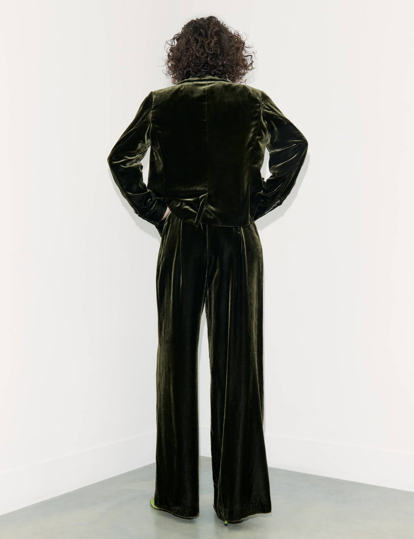 Kadife Wide Leg Pantolon