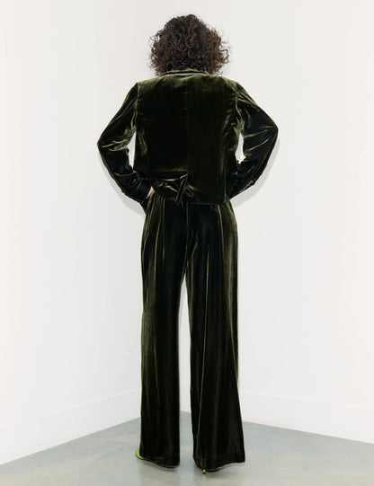 Kadife Wide Leg Pantolon