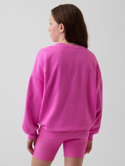 Açık Mavi Vintagesoft Oversized Tunik Sweatshirt