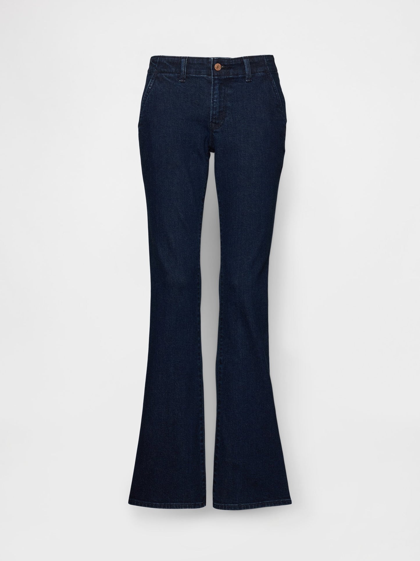 Koyu Mavi Low Rise Long & Lean Jean Pantolon