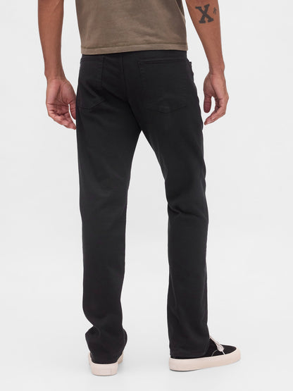 Siyah Straight Fit City Jean Pantolon