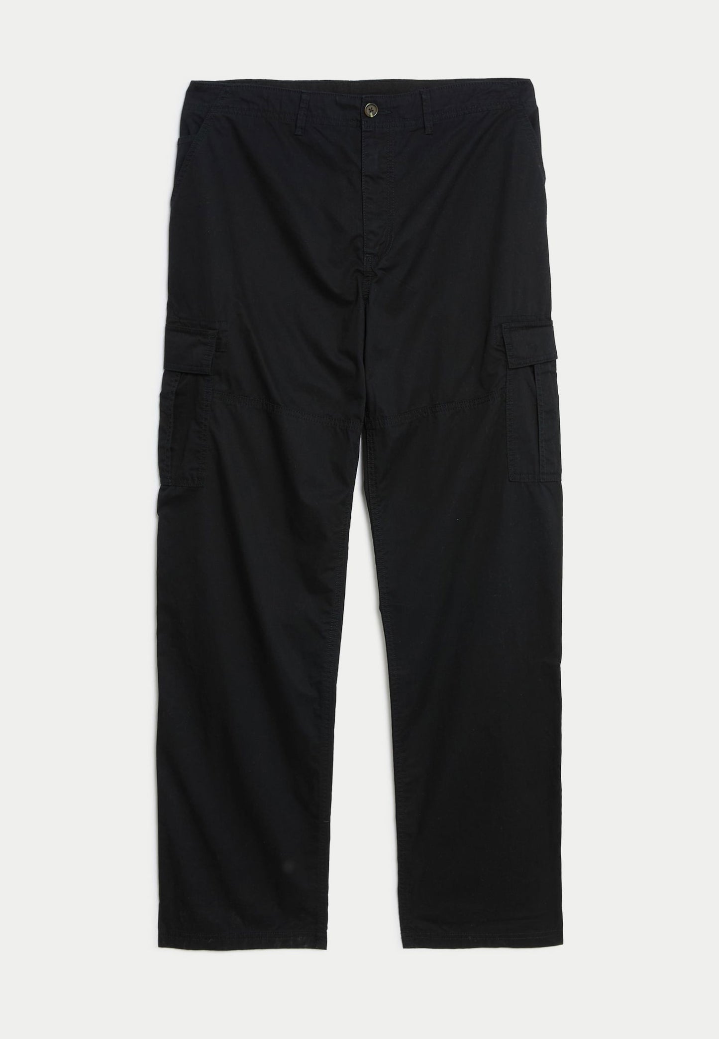 Saf Pamuklu Loose Fit Kargo Pantolon