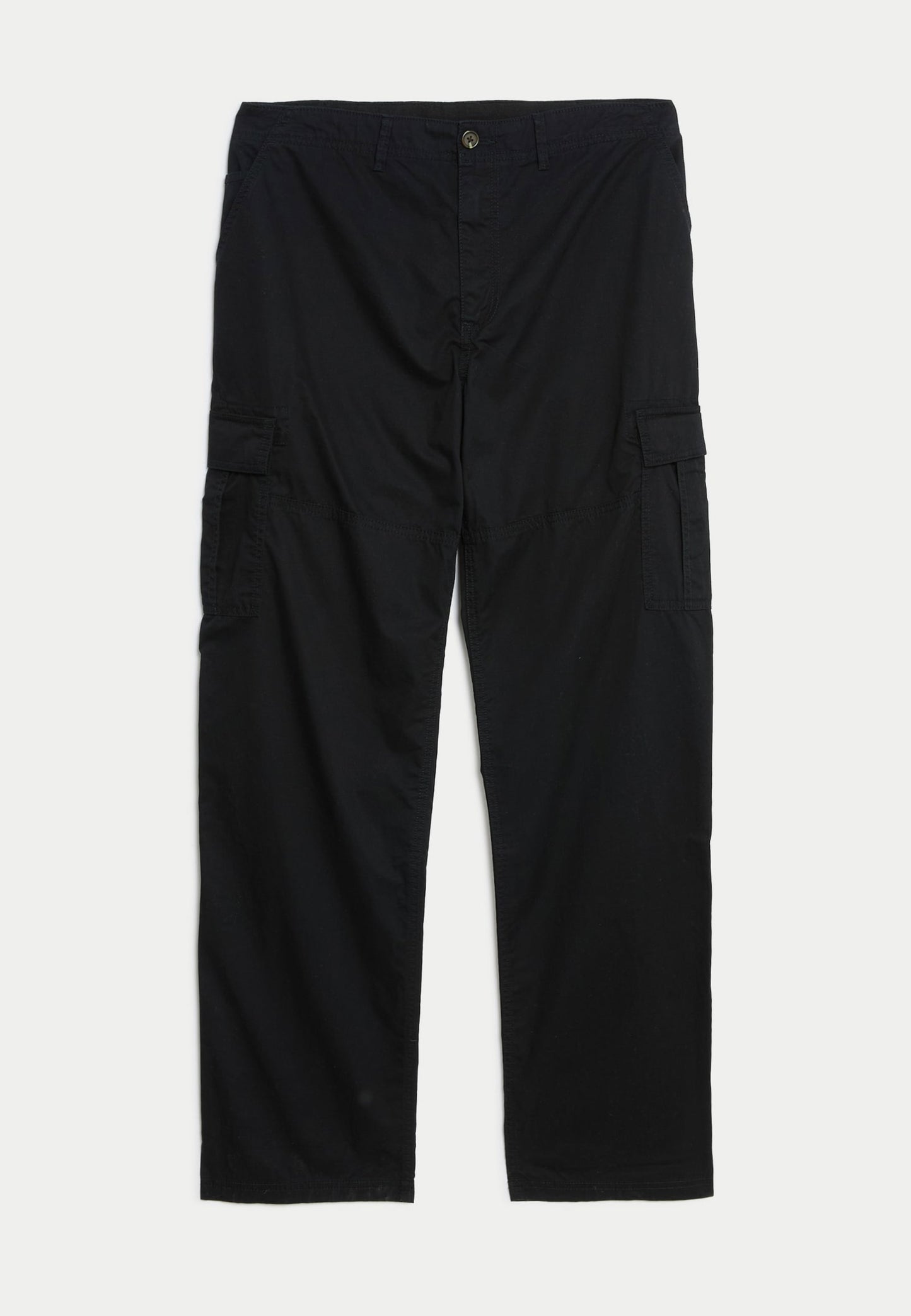 Saf Pamuklu Loose Fit Kargo Pantolon