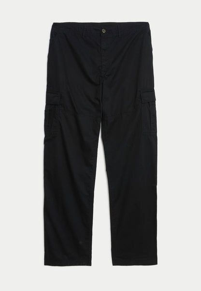 Saf Pamuklu Loose Fit Kargo Pantolon
