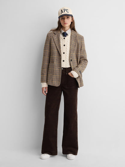 Çok Renkli Gap × A.p.c. Yün Karışımlı Relaxed Blazer