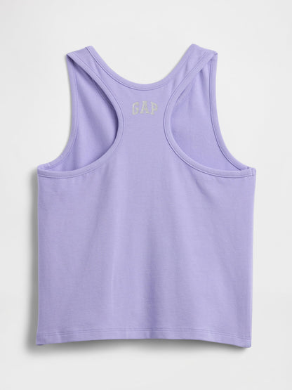 Lila Kids Gap Logo Yarış Sırtı Tank Üstü