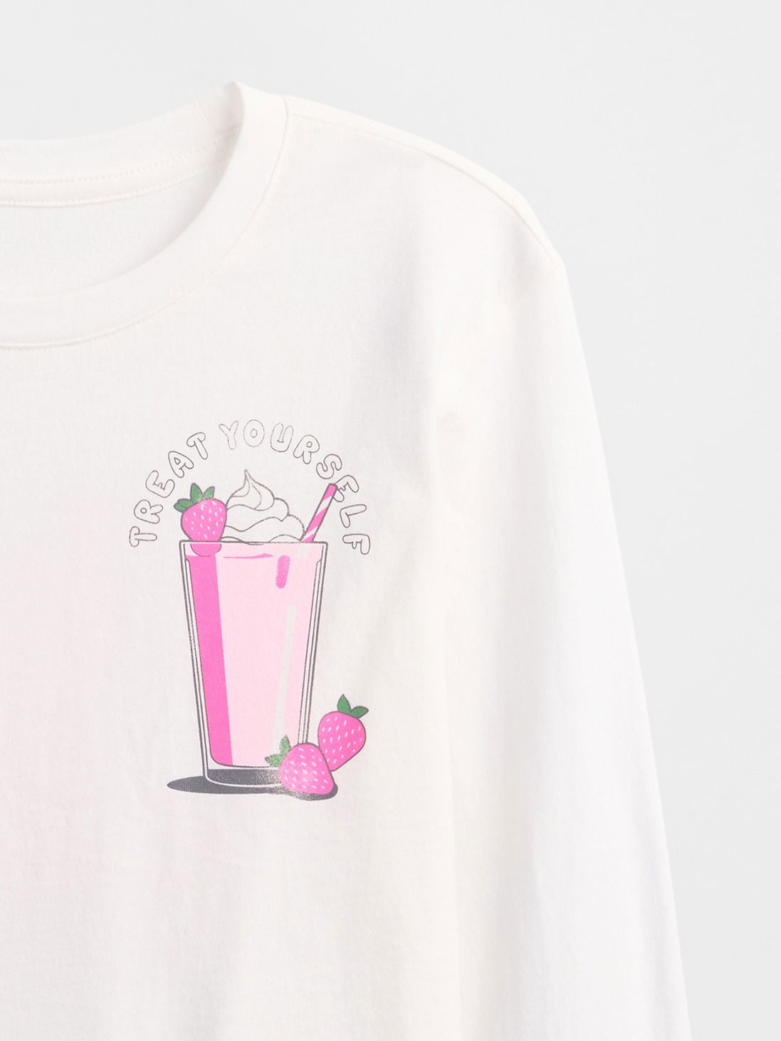 Beyaz Relaxed Grafik Baskılı T-shirt