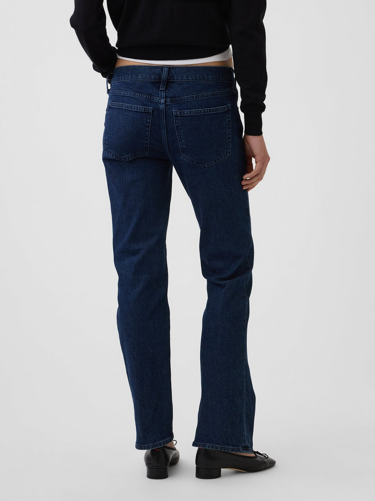 Koyu Mavi Low Rise '90s Slim Straight Jean Pantolon